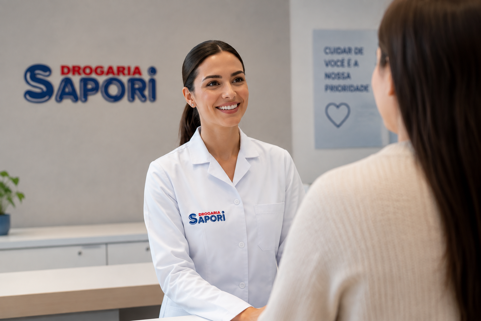Atendimento na Drogaria Sapori